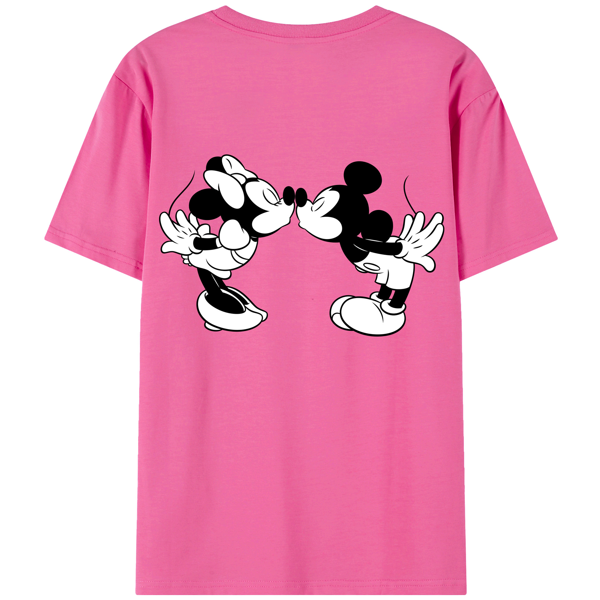 （画像用） ミッキーマウス Mickey Mouse レディース半袖Tシャツ(バックプリント)